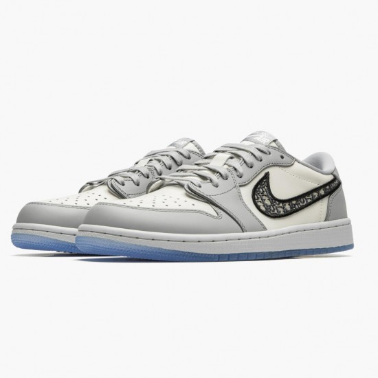 Nike Air Jordan 1 Retro Low Wolf Grey Sail Photoson Dust AJ Shoes