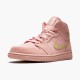 Nike Air Jordan 1 Mid Coral Gold AJ Shoes