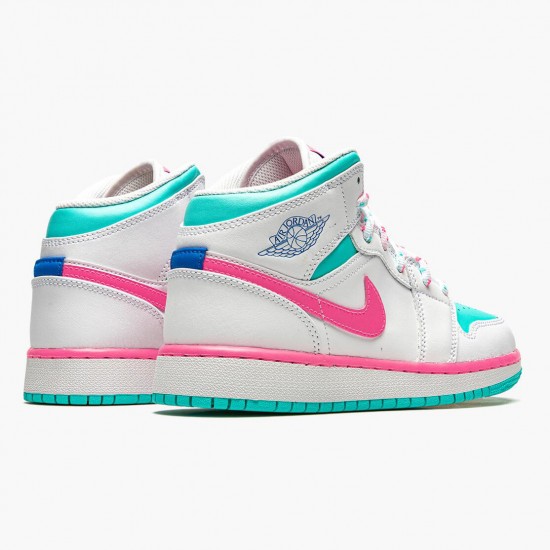 Nike Air Jordan 1 Mid Digital Pink AJ Shoes