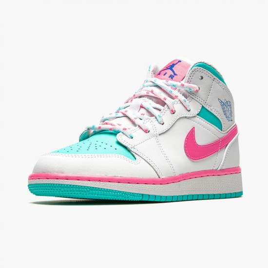 Nike Air Jordan 1 Mid Digital Pink AJ Shoes