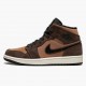 Nike Air Jordan 1 Mid SE Dark Chocolate AJ Shoes