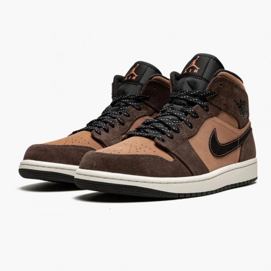 Nike Air Jordan 1 Mid SE Dark Chocolate AJ Shoes