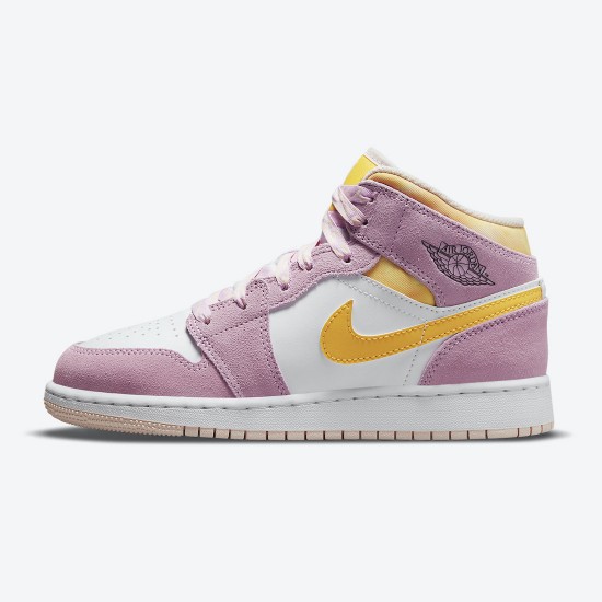 Nike Air Jordan 1 Mid SE GS Arctic Pink AJ Shoes