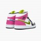 Nike Air Jordan 1 Mid White Black Cyber Pink AJ Shoes