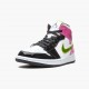 Nike Air Jordan 1 Mid White Black Cyber Pink AJ Shoes