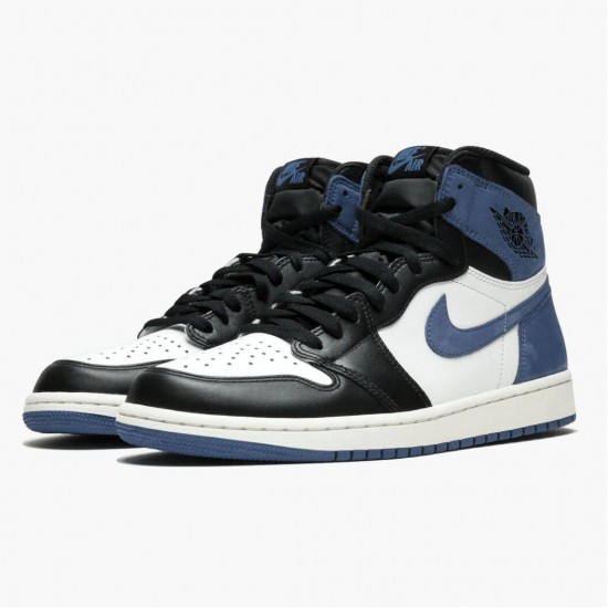 Nike Air Jordan 1 Retro High Blue Moon AJ Shoes