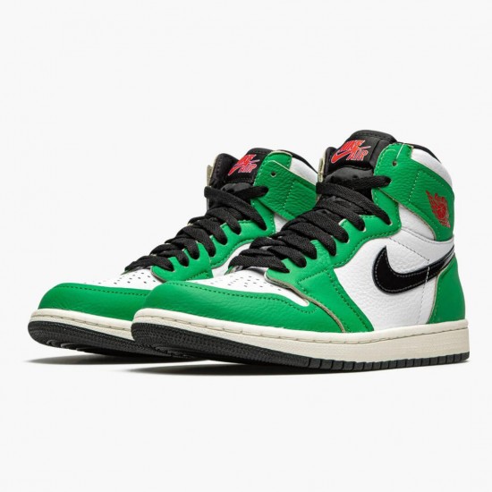 Nike Air Jordan 1 Retro High Lucky Green AJ Shoes