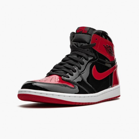 Nike Air Jordan 1 Retro High OG Patent Bred Red AJ Shoes