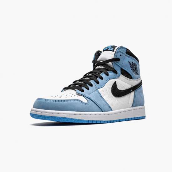 Nike Air Jordan 1 Retro High White University Blue Black AJ Shoes