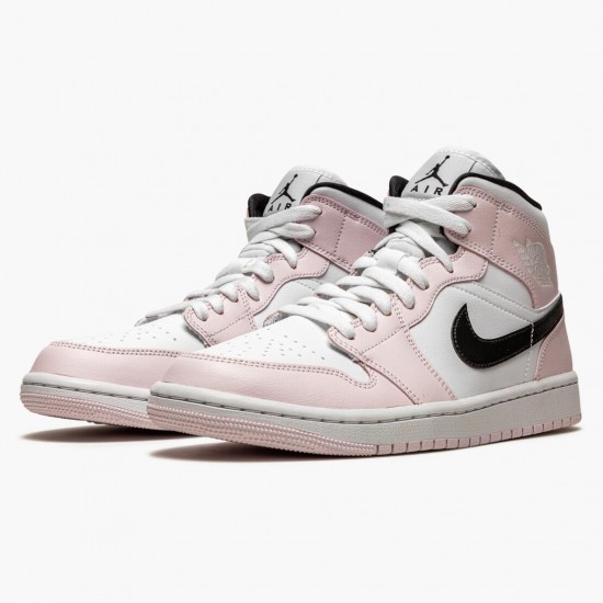 Nike Air Jordan 1 Mid Barely Rose AJ Shoes