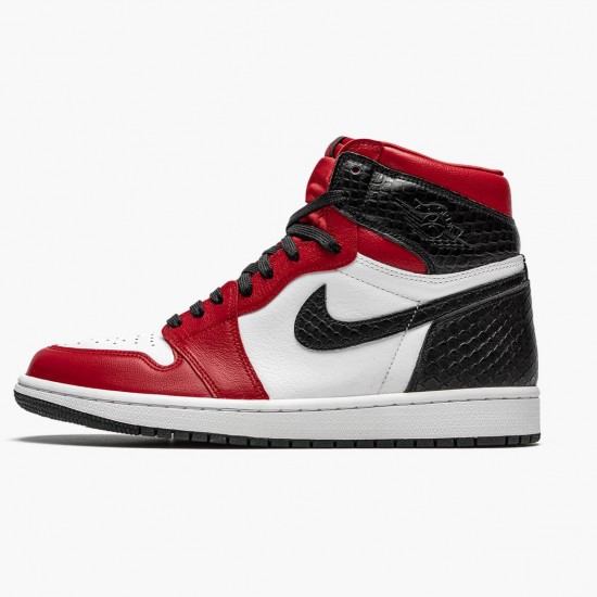 Nike Air Jordan 1 High Retro Satin Snake AJ Shoes