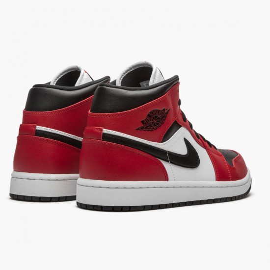 Nike Air Jordan 1 Mid Chicago Black Toe AJ Shoes