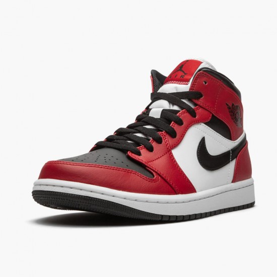 Nike Air Jordan 1 Mid Chicago Black Toe AJ Shoes