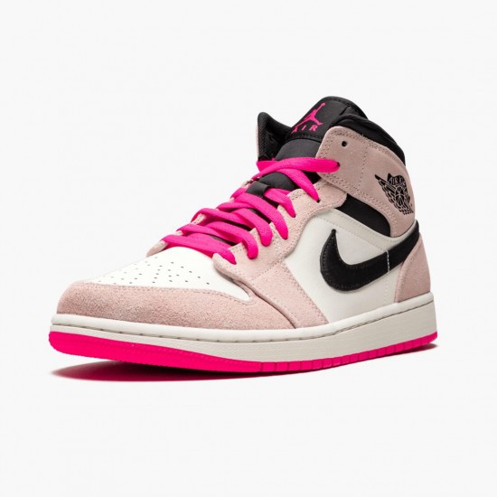 Nike Air Jordan 1 Mid Crimson Tint AJ Shoes