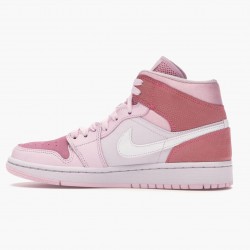 Nike Air Jordan 1 Mid Digital Pink AJ Shoes