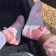 Nike Air Jordan 1 Mid Digital Pink AJ Shoes