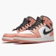 Nike Air Jordan 1 Mid Pink Quartz AJ Shoes