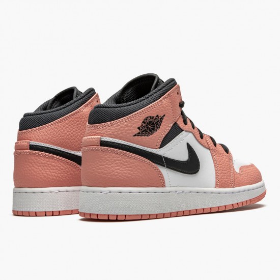 Nike Air Jordan 1 Mid Pink Quartz AJ Shoes