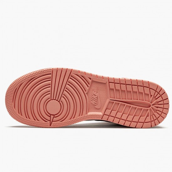 Nike Air Jordan 1 Mid Pink Quartz AJ Shoes