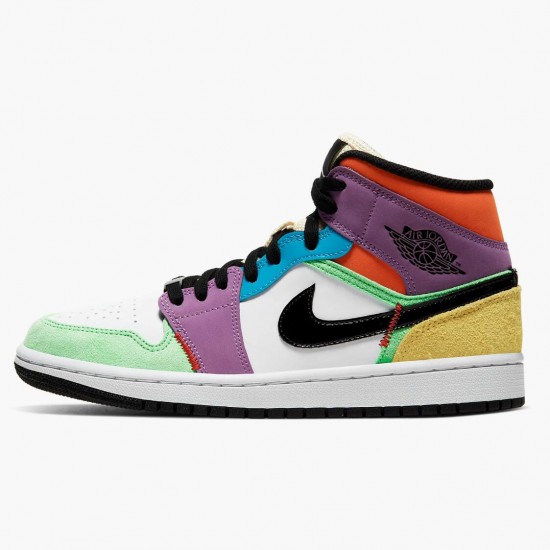 Nike Air Jordan 1 Mid SE Multicolor AJ Shoes