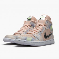 Nike Air Jordan 1 Mid SE P(Her)spectate Washed Coral Chrome AJ Shoes