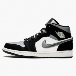 Nike Air Jordan 1 Mid Satin Grey AJ Shoes