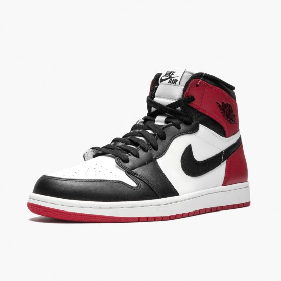 Nike Air Jordan 1 Retro High Black Toe AJ Shoes