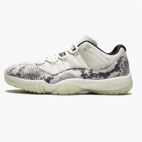 Nike Air Jordan 11 Retro Low Snake Light Bone AJ Shoes