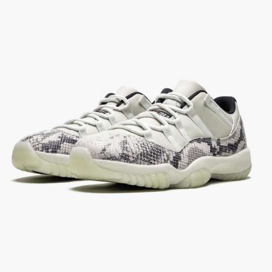 Nike Air Jordan 11 Retro Low Snake Light Bone AJ Shoes