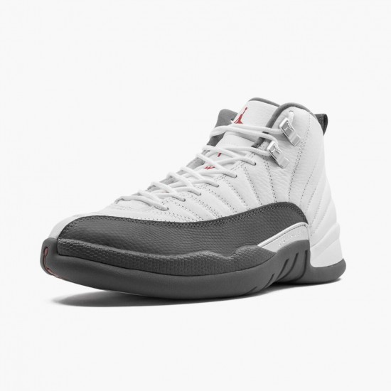 Nike Air Jordan 12 Retro White Dark Grey AJ Shoes