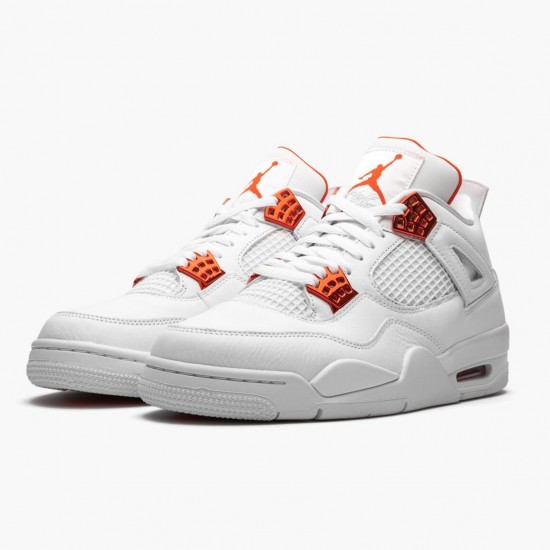 Nike Air Jordan 4 Retro Metallic Orange AJ Shoes