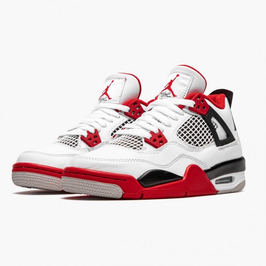 Nike Air Jordan 4 Retro OG GS Fire Red 2020 AJ Shoes