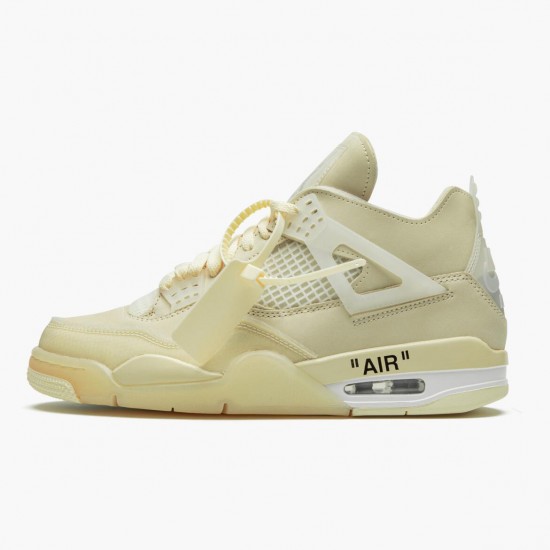 Nike Air Jordan 4 Retro Off-White Sail AJ Shoes