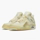 Nike Air Jordan 4 Retro Off-White Sail AJ Shoes