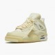 Nike Air Jordan 4 Retro Off-White Sail AJ Shoes