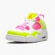 Nike Air Jordan 4 Retro White Lemon Pink AJ Shoes