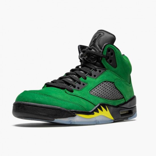 Nike Air Jordan 5 Retro SE Oregon Green Yellow AJ Shoes