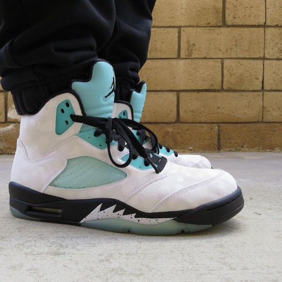 Nike Air Jordan Retro 5 Island Green AJ Shoes