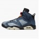 Nike Air Jordan 6 Retro Washed Denim AJ Shoes