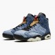 Nike Air Jordan 6 Retro Washed Denim AJ Shoes