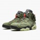 Travis Scott x Nike Air Jordan 6 Retro Olive AJ Shoes