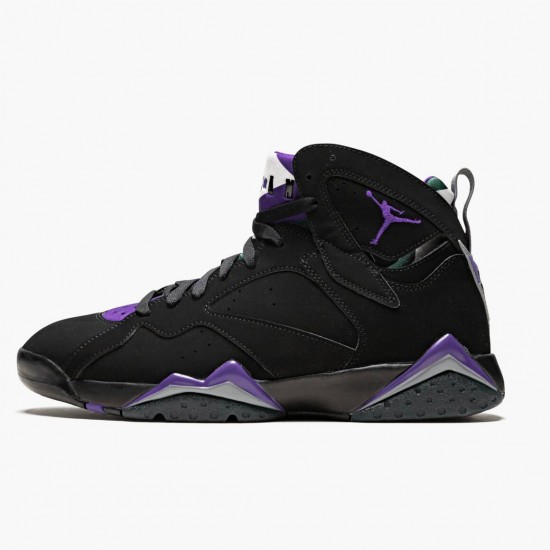 Nike Air Jordan 7 Retro Ray Allen Black Fierce Purpler Dark Stee AJ Shoes