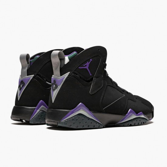 Nike Air Jordan 7 Retro Ray Allen Black Fierce Purpler Dark Stee AJ Shoes