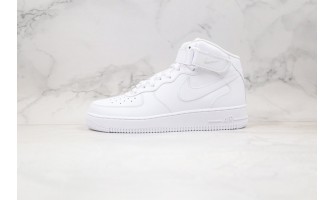Nike Air Force 1 Mid “All White” Running Shoes