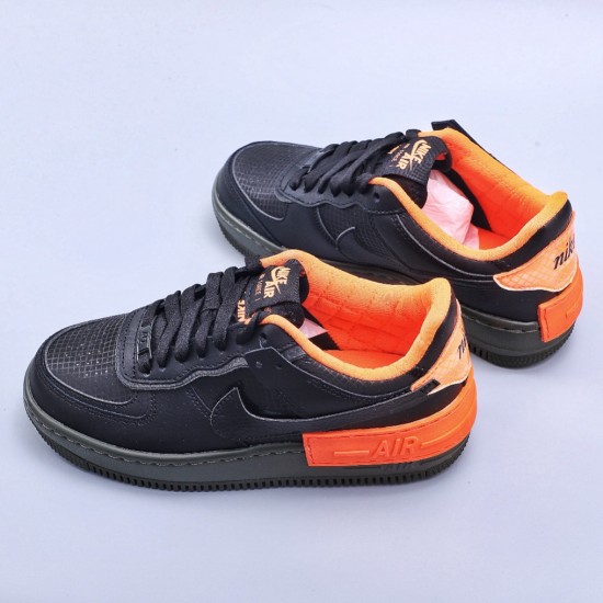 WMNS Air Force 1 Shadow Black Hyper Crimson Cargo Khaki