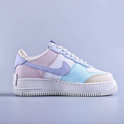 WMNS Air Force 1 Shadow White "Glacier Blue Ghost"