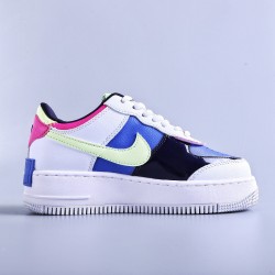 WMNS Air Force 1 Shadow White "Sapphire Barely Volt"