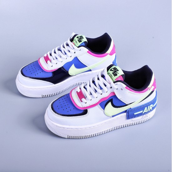 WMNS Air Force 1 Shadow White Sapphire Barely Volt