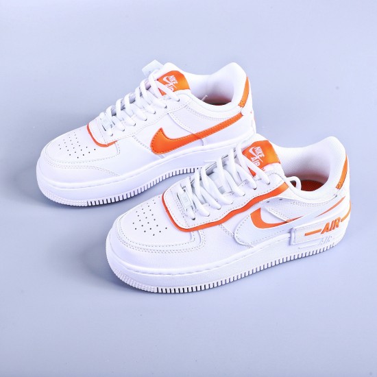 WMNS Air Force 1 Shadow White Total Orange