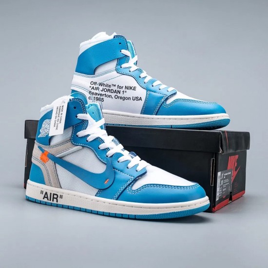 Air Jordan 1 Retro High Off-White University Blue